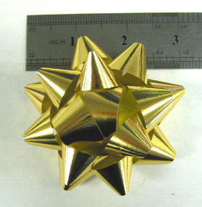 <span class=keywords><strong>Mini</strong></span> Lazos de Regalo Navideños en Forma de Estrella de 38 mm, Lazos Adhesivos de Poliéster Ecológicos Cortados con Láser para Envolver Regalos - Product Image 4