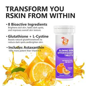 Comprimés effervescents pour une peau éclatante, marque privée, antioxydants, éliminateurs de radicaux libres, favorisant la synthèse du collagène - Product Image 2