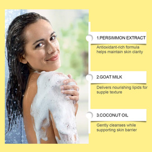 <span class=keywords><strong>Savon</strong></span> Solide Artisanal au Lait de Chèvre et Kaki - Nettoyant Doux Hydratant et Éclaircissant pour le Visage et le Corps - Product Image 5