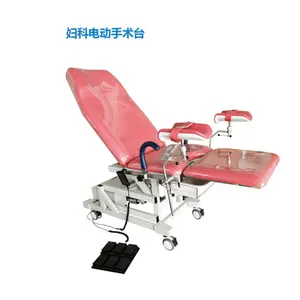 Gynaecological Examination Bed With Stirrups Manual Gynecological Chair Medical Gynecological Operating Table