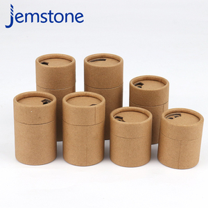 Emballage personnalisé de boîte-cadeau en carton écologique en forme de cylindre, emballage en tube de papier kraft de qualité alimentaire pour épices en poudre - Product Image 1