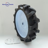 Haute qualité 15x4.00-11 pneu en caoutchouc solide agricole Mini roue de tracteur à main pour Micro labour Machine neige balayeuse tondeuse à gazon