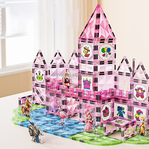 Ensemble de blocs de construction magnétiques pour enfants, tuiles magnétiques puissantes avec lumière LED, certifiées sûres, en ABS, <span class=keywords><strong>jouet</strong></span> de construction créatif DIY pour graffitis - Product Image 6