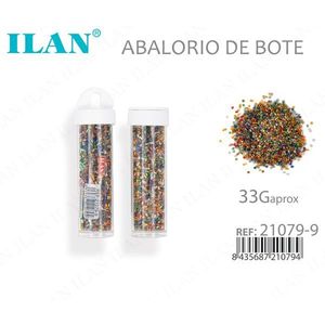 ILAN Abalorio De Bote 33G circa multicolore per artigianato e creazione di gioielli - Product Image 1