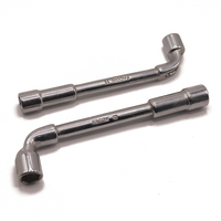 GK-B013 personnalisé bricolage L Type fraise 8-22mm Double tête flexion perforé hexagone miroir clé à douille acier 45 #