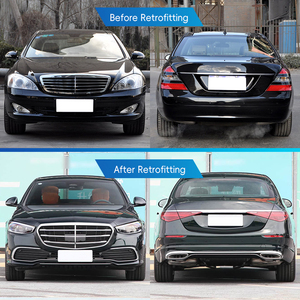 Kit de carrosserie complet 2025 pour Mercedes-Benz Classe S W221 (2006-2009) : pare-chocs avant et arrière, lèvre de pare-chocs, capot, phares et ailes - Product Image 2