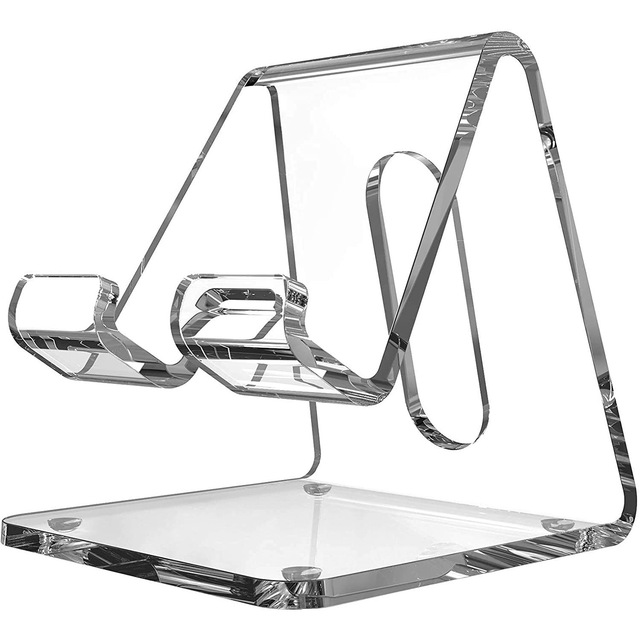 Hot Selling Custom Acrylic Cell Phone Stand Portable Phone Holder Clear Phone Stand for Desk
