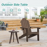 HDPE moderne résistant aux intempéries noir empilable pliable léger extérieur Table d'appoint petit patio porche pont plante support salle à manger