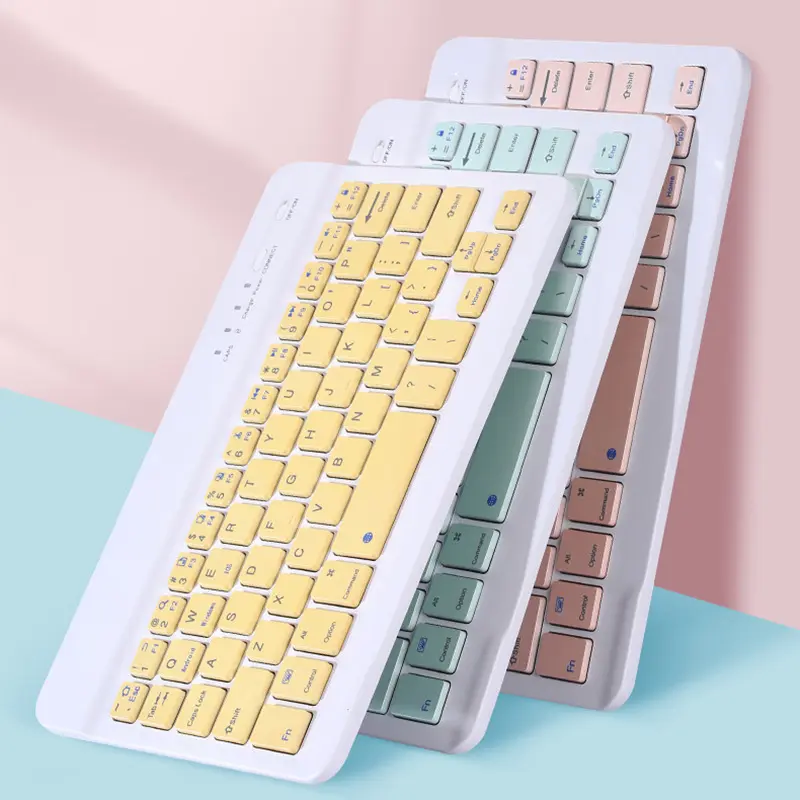 Rosa thailändische niedliche Geschäfts büro wiederauf ladbare Mini-Kombination aus kabelloser Tastatur und Maus für Tablet