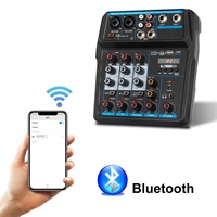 Depusheng U4 professionnel multifonctionnel ordinateur enregistrement en direct 4 canaux DJ numérique Mini mélangeur Audio