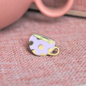 Custom Cartoon Anime Lapel Pin Badge Manufacturer Coffee Cup Cute Custom Made Hard Enamel Pin