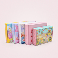 Boîte d'expédition en carton ondulé réutilisable et écologique personnalisée avec poignée et fermeture magnétique pour livraison express