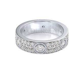 S925 Sterling Silver Starry Sky Ring 6mm Wide Micro Set Round Geometric Unisex Everyday Wear Jewelry - Product Image 4