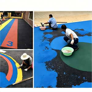 เม็ดยาง EPDM ปลอดสารพิษ เป็นมิตรกับสิ่งแวดล้อม ยืดหยุ่นสูง ดูดซับแรงกระแทก กันลื่น ปูพื้นเพื่อความปลอดภัยสำหรับสนามเด็กเล่นในโรงเรียนอนุบาล - Product Image 1