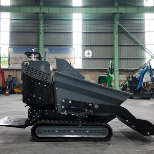 Mejor Precio Loncin 302cc Minidumper <span class=keywords><strong>de</strong></span> Orugas con Pala Autocargable Hidráulica, Carretilla Motorizada con Orugas <span class=keywords><strong>de</strong></span> Goma para Jardín - Product Image 2