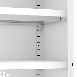 Armoire de rangement à <span class=keywords><strong>chaussures</strong></span> en métal pour salon, 3 portes vitrées, design peu encombrant pour 50 paires, construction moderne pliable et démontable - Product Image 6