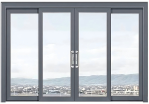 As2047 Australische Fenster und Türen Doppelverglaste Stapeltüren Kommerzielle Außen-Terrassentüren Panorama-Aluminium-Schiebetüren - Product Image 3