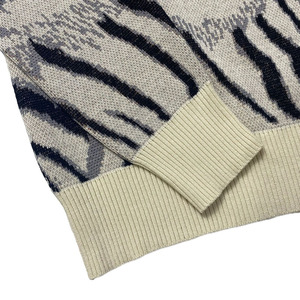 Áo len nam mùa đông chất liệu cotton dệt kim, họa tiết hổ jacquard, thiết kế thời trang, nhận đặt hàng in logo theo yêu cầu. - Product Image 6