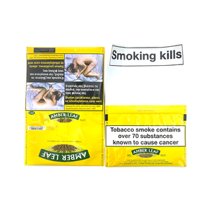 Etiquetas de sellado de plástico transparente para reciclaje de papel, con código láser, económicas, del Reino Unido, color ámbar hoja de 50g, para bolsas de tabaco de liar a mano. - Product Image 5