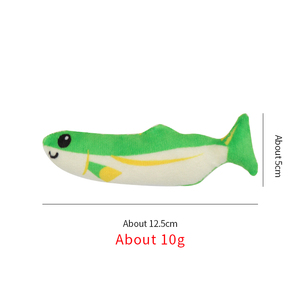 Jouet pour chat en peluche en forme de poisson coloré, mignon, pour le nettoyage des dents et l'entraînement, jouet interactif pour animaux de compagnie, jouet à mâcher doux et petit pour chat, vente en gros de produits pour animaux de compagnie - Product Image 6