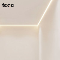 Plaque de plinthe LED en métal de haute qualité pour hôtel, vente chaude, modèle dissimulé pour l'angle du mur, accessoires de sol