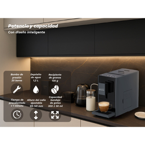 Cafetera espresso DreamCafesso Grunkel de 20 bares, súper automática, con espumador de leche para uso doméstico. - Product Image 3