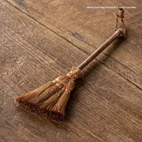 Ensemble de brosses de nettoyage manuelles en soie brune faites à la main pour la vaisselle et les accessoires de cérémonie du thé