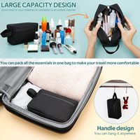 Trousse de Toilette de Voyage Pliable et Résistante à l'Eau pour Articles de Toilette et Cosmétiques