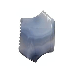 Gua Sha de Ágata Gris Natural de Fábrica Original al por Mayor - Product Image 1