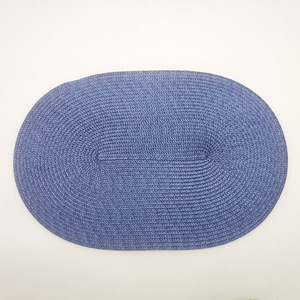 Recyclable Waterproof Non-Slip Woven Tray Placemat Color PP Oval Round <b>Table</b> <b>Mat</b> & Pads - Product Image 2