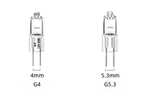 Bombilla Halógena de Filamento de Yoduro de Tungsteno <span class=keywords><strong>G4</strong></span> G5.3 de Dos Pines Pequeña 12V 220V para Lámpara de Araña de Cristal <span class=keywords><strong>10W</strong></span> 20W 35W 50W 2700 3200K - Product Image 4