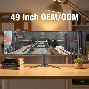 Monitor de Juegos Curvo sin Marco de 49 Pulgadas, 144 Hz, 1MS, Interfaz HD, Ancho, 5K, LED, 165Hz, 60Hz, 120Hz, en Oferta - Product Image 1