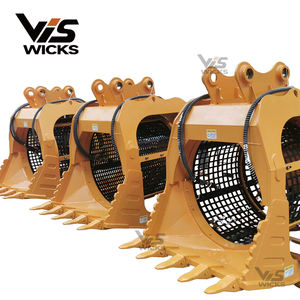 כף מסננת מסתובבת Weikeshi GT 360 עם מנוע ומסב עבור מחפר 5-10 טון, אחריות לשנה, שחור/צהוב - Product Image 3