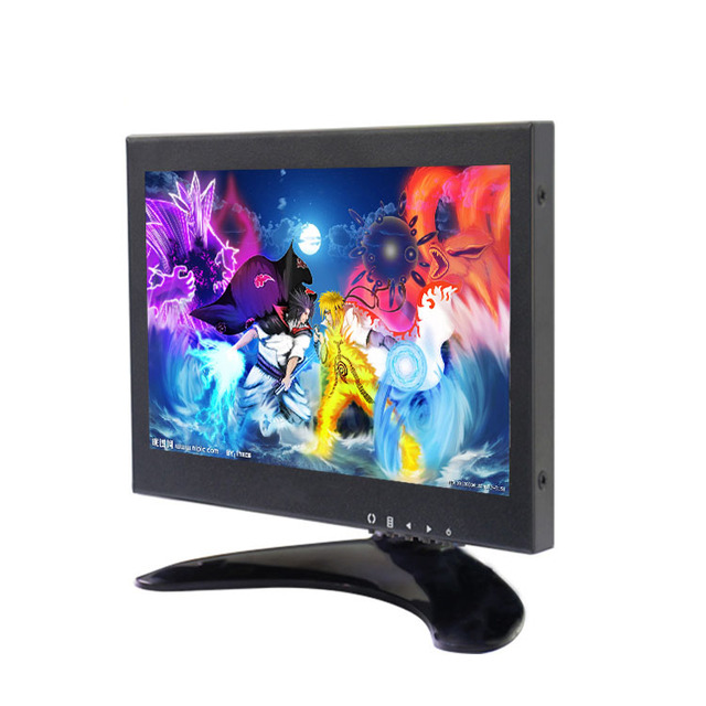 Small Metal case 7 Inch Portable Pc Monitor Mini Car Tft Lcd Cctv Vga Bnc Monitor