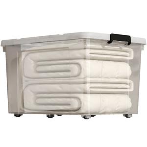 Grande boîte de rangement en plastique PP transparent Design rectangulaire moderne avec moulage par injection pour l'organisation du bureau à domicile - Product Image 5