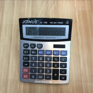 Joinus Js766 12 Digit Desktop Calculator Two Way Power For Office And Accounting Use - Product Image 1