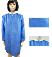 Blouse de laboratoire jetable, uniforme vétérinaire, robe de visiteur