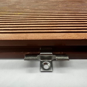 อุปกรณ์ตกแต่งพื้นระเบียง WPC <span class=keywords><strong>ราคา</strong></span>ขายส่งจากโรงงาน ฮาร์ดแวร์ปูพื้นภายนอก สแตนเลส SS 304 คลิปยึดพื้นระเบียง WPC - Product Image 3