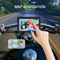 Portable 5 pouces HD GPS voiture intelligente moto Navigation CarPlay/Android Auto IP67 étanche batterie intégrée Android OS 1 an