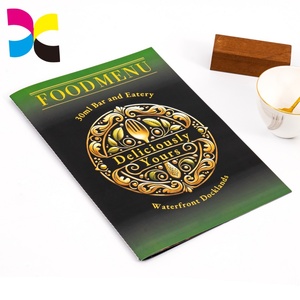 Custom Color Glossy Paper Restaurant Menu <strong>Cookbook</strong> Catalog Design Service Fast Food Restaurant Food Paper Paperboard Printing - Product Image 2