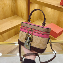 <span class=keywords><strong>Bolso</strong></span> de Mano para Mujer Estilo Francés Retro - <span class=keywords><strong>Bolso</strong></span> <span class=keywords><strong>Pequeño</strong></span> Cuadrado con Cierre - Accesorio de Moda con Patrón Geométrico Casual y Exquisito - Product Image 2