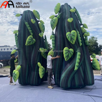 Arbre gonflable personnalisé en forme de tige de haricot ou de liane pour festival de musique, jungle, carnaval, scène d'événement sur le thème de la forêt ou décoration de parc