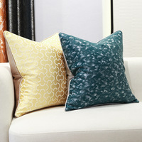 Housse de coussin Jacquard décoratif de luxe, taie d'oreiller géométrique abstraite, pour canapé-lit, salon