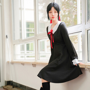 Costume de cosplay Kaguya Sama Love is War pour filles, uniforme avec longue jupe, costume <span class=keywords><strong>Fujiwara</strong></span> <span class=keywords><strong>Chika</strong></span> - Product Image 4