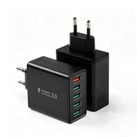 Chargeur rapide HNT ODM/OEM 50W QC3.0 5 ports USB Prise USB multiport pour iPhone Galaxy Android avec FCC PSE RoHS UKCA
