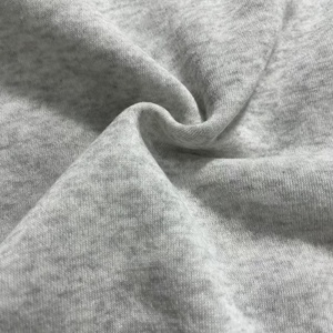 Fabricant de vêtements Soft Melange Gray 100% Polyester French Terry Fleece Knit Fabric Roll pour Hoodie et Sweater - Product Image 4