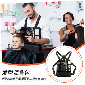 Strap <b>Chest</b> Bag Multifunctional Tool Bag Hair Stylist Scissors Comb Bag Hairdressing Electric Clipper <b>Storage</b> Barber Bag - Product Image 3
