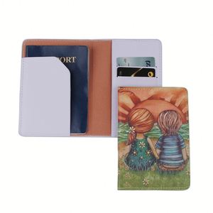 Porta Pasaportes de Cuero PU con Mapa del Mundo, Impermeable y Antirrobo, Bolsa Portátil para Documentos con Cadenas Decorativas para Viajes Familiares - Product Image 5