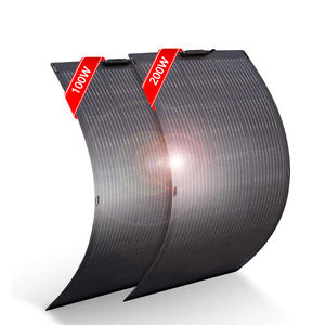 Offre Spéciale 100W 200W noir Mono Flexible panneau solaire PV 12V 18V 24V étanche ETFE Film panneau solaire Flexible pour <span class=keywords><strong>camping</strong></span>-<span class=keywords><strong>car</strong></span> RV - Product Image 1