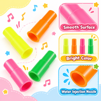 Sifflets sirène en plastique en gros, colorés, courts, jouets sonores, accessoires de fête pour les anniversaires et jeux d'enfants